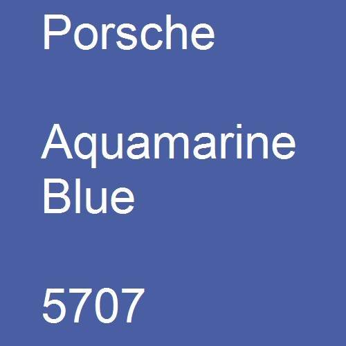 Porsche, Aquamarine Blue, 5707.